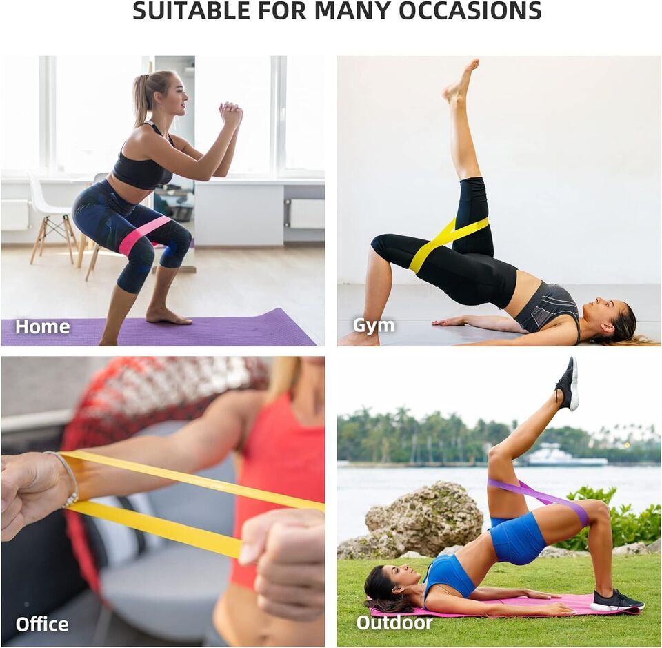 Full-Body Resistance Loop Bands Set for Home Fitness